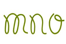 Green Fiber Rope M,N,O Royalty Free Stock Photos Green Fiber Rope M,N,O Royalty Free Stock Photos