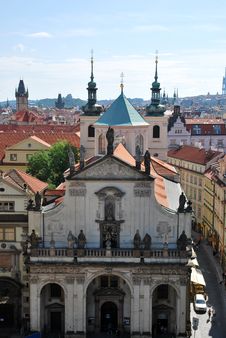 The Steeples Of Prague Royalty Free Stock Image The Steeples Of Prague Royalty Free Stock Image