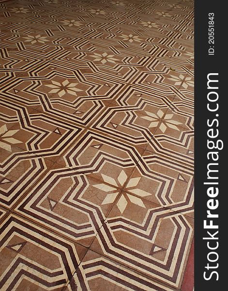 Floor Tile At Chino Portuguese Houses In Phuket