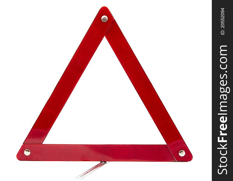 Emergency sign on a white background