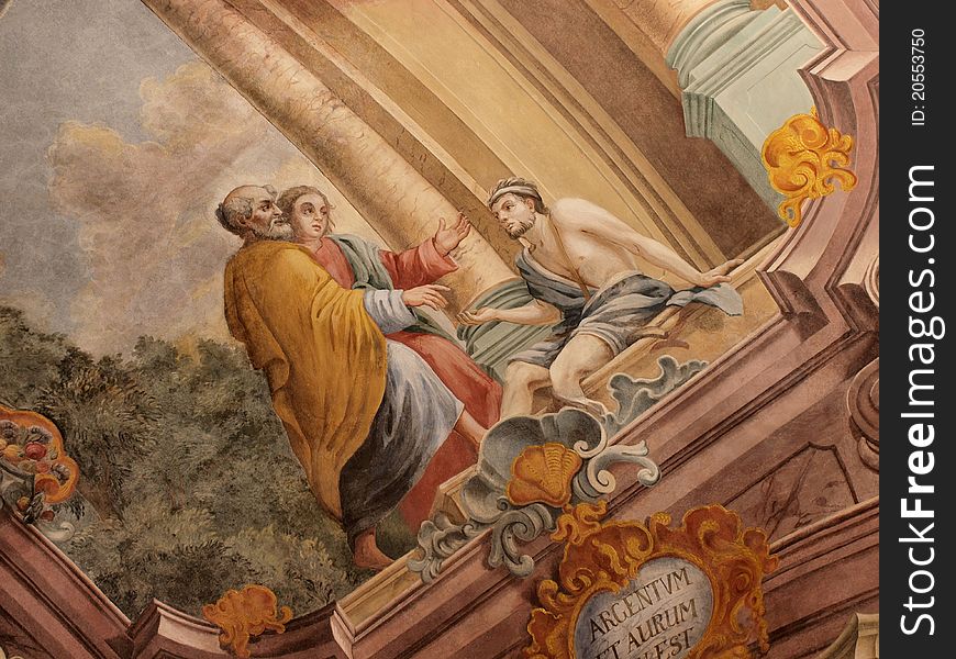 Frescos In Lublin S Cathedral, Lublin, Poland