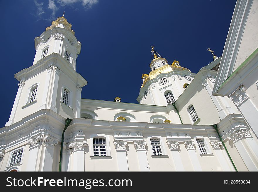 The Holy Dormition Cathedral in Holy Dormition Pochayiv Lavra