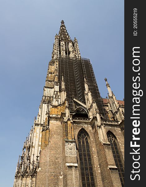 Medieval Cathedral of Ulm, in Southern Germany