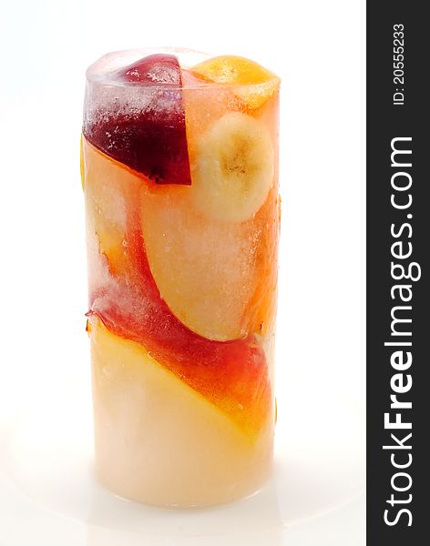 Ice Fruits Glass