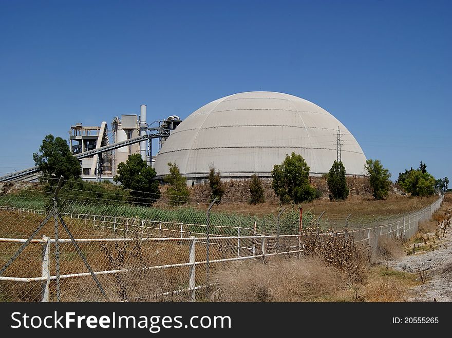 Abandoned cement factory in south of Spain