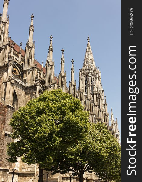 Medieval Cathedral Of Ulm, In Southern Germany