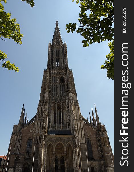 Medieval Cathedral of Ulm, in Southern Germany