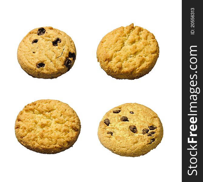 Cookie. Studio photo of group of sweet cookies.