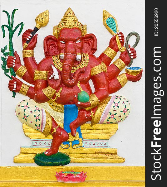 Indian or Hindu God Ganesha avatar