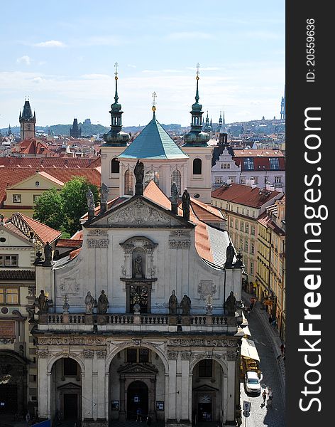 View of Prague city in Czech republic. View of Prague city in Czech republic