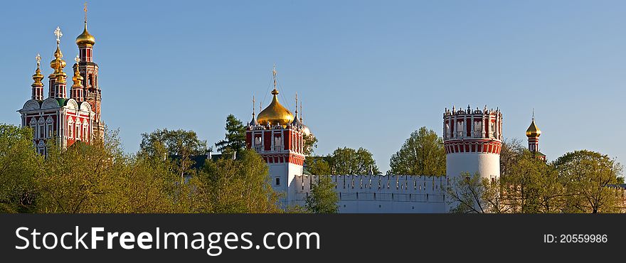 Panorama Of Domes Of Novodevichy Convent