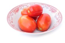 Tomatoes In Bowl Royalty Free Stock Photos