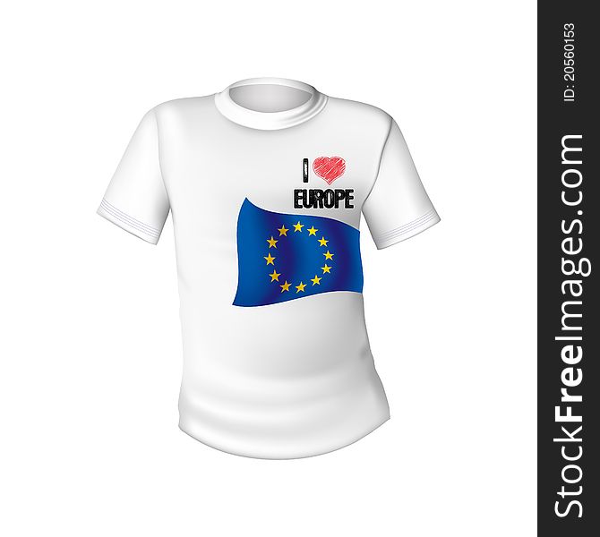 European Union T-shirt Flag