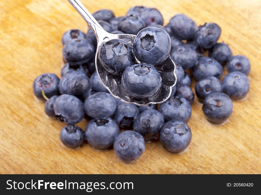Blueberries On A Spoon