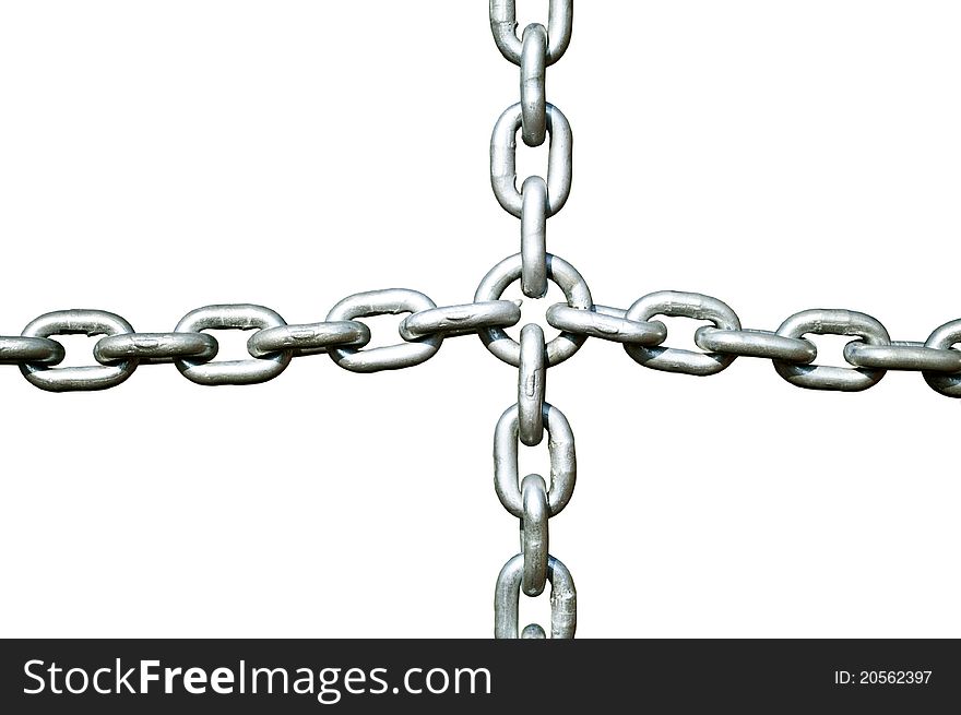 Chain isolated on white background - perfect tiled