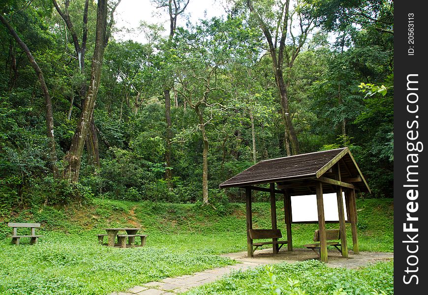 Green park pavilion and rest place. Green park pavilion and rest place