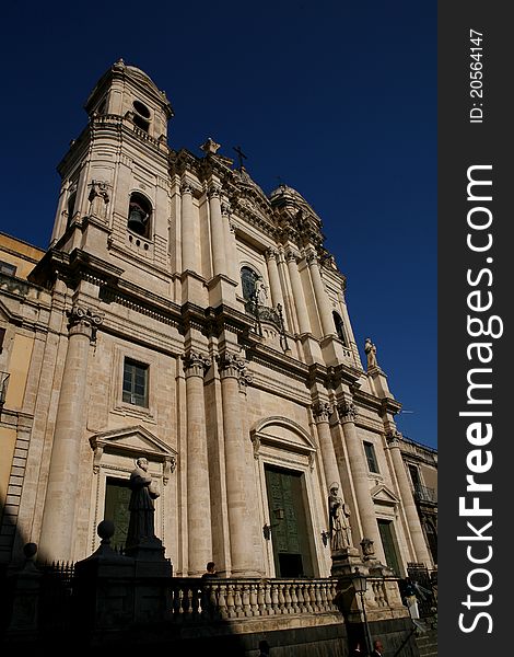 Ancient church in the city centre of Catania. Ancient church in the city centre of Catania