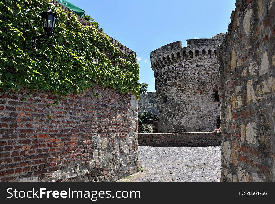 Kalemegdan fortress in belgrade, old ancient castle