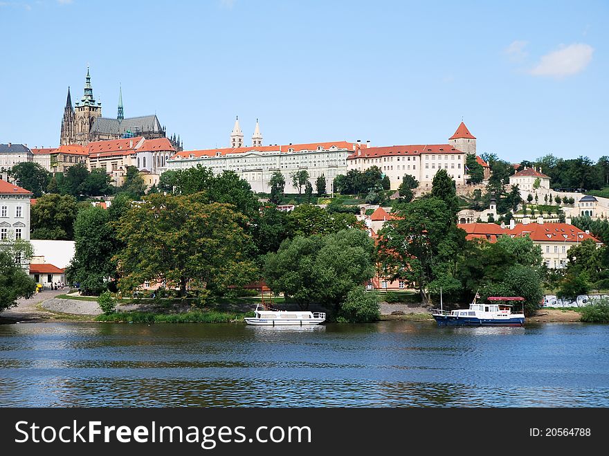 View of Prague city in Czech republic. View of Prague city in Czech republic