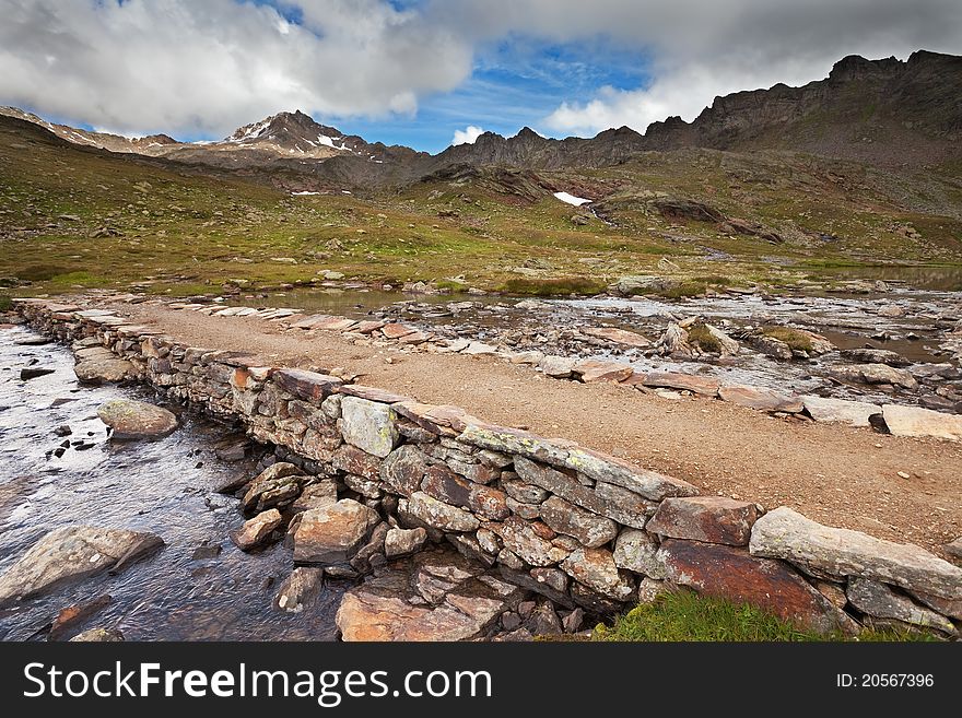 Lake and stones