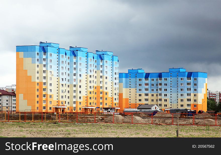 New residential buildings in Brest, Belarus. New residential buildings in Brest, Belarus