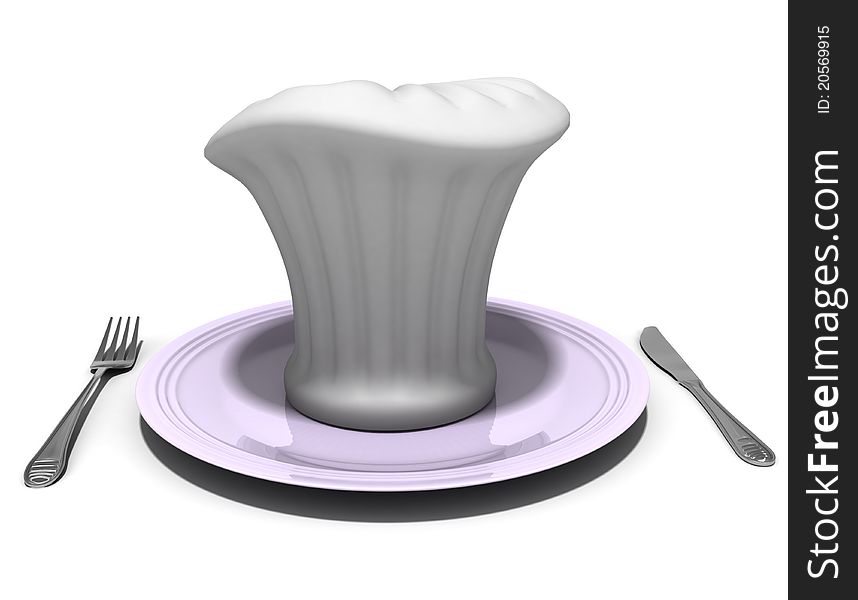 Cook a dish, a symbol of the chef restaurants and cafes. Cook a dish, a symbol of the chef restaurants and cafes