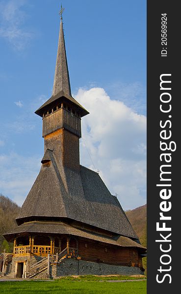 Old wooden church in transilvania