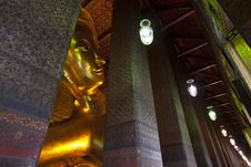 Reclining Buddha Wat Pho In Bangkok Thailand. Royalty Free Stock Image Reclining Buddha Wat Pho In Bangkok Thailand. Royalty Free Stock Image