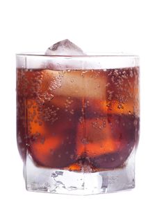 Cold Cola With Ice Royalty Free Stock Photography Cold Cola With Ice Royalty Free Stock Photography