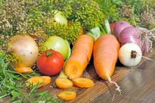 Vegetables On The Table Stock Photos Vegetables On The Table Stock Photos