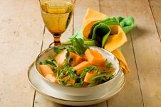Melon And Arugula Salad Stock Images Melon And Arugula Salad Stock Images