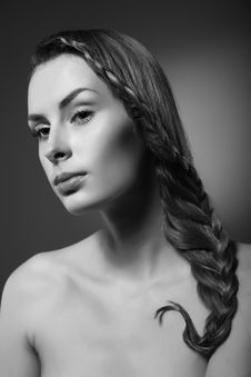 Beautiful Young Woman Royalty Free Stock Photography Beautiful Young Woman Royalty Free Stock Photography