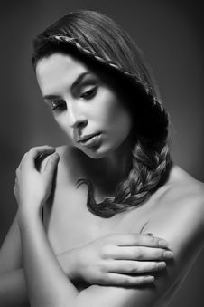 Beautiful Young Woman Royalty Free Stock Photography Beautiful Young Woman Royalty Free Stock Photography