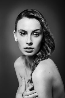 Beautiful Young Woman Royalty Free Stock Photography Beautiful Young Woman Royalty Free Stock Photography