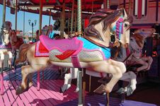 Merry Go Around Carousel Horse Royalty Free Stock Images Merry Go Around Carousel Horse Royalty Free Stock Images