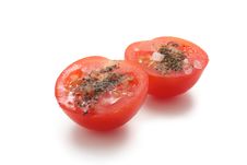 Tomatoes With Salt And Pepper Royalty Free Stock Photo Tomatoes With Salt And Pepper Royalty Free Stock Photo