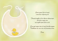 Baby Announcement Card Stock Images