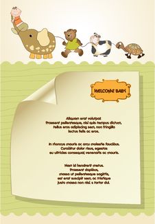 Baby Shower Announcement Card Royalty Free Stock Image Baby Shower Announcement Card Royalty Free Stock Image