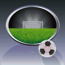 Soccer Field And Ball. Stock Photos Soccer Field And Ball. Stock Photos