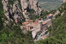 Santa Maria De Montserrat Royalty Free Stock Photo