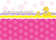 New Baby Shower Announcement Stock Photography New Baby Shower Announcement Stock Photography