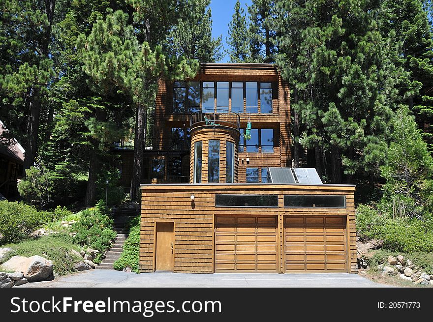 An ski cabin in the Lake Tahoe ski area. An ski cabin in the Lake Tahoe ski area.