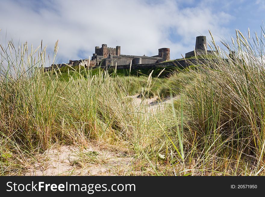 Bamburgh Castle From The Dunes