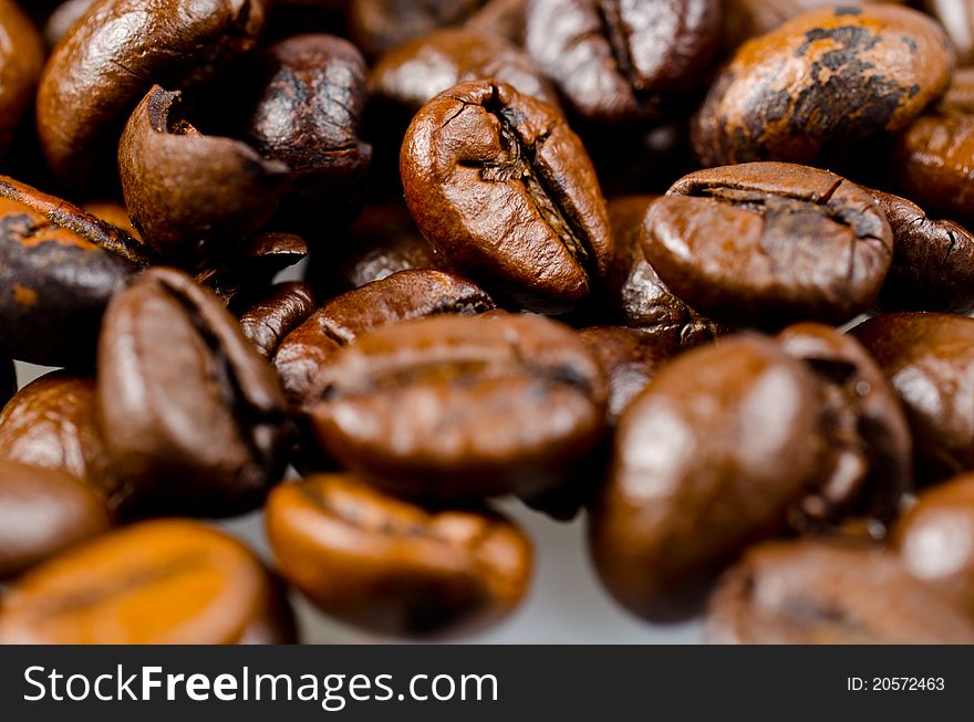 Close-up of brown coffee, background texture. Close-up of brown coffee, background texture
