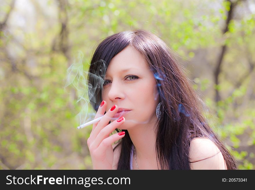 Pretty Woman Smoking