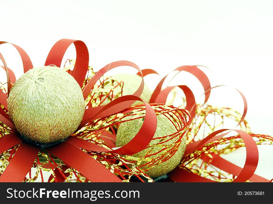 Christmas ball on a white background.