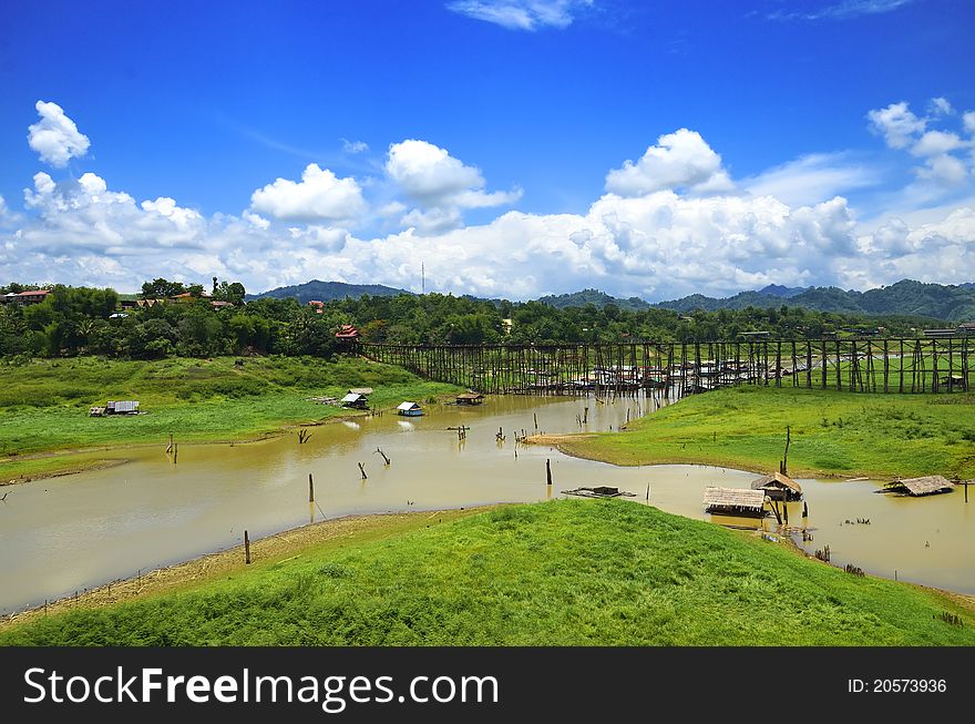 River Songaria In Thailand