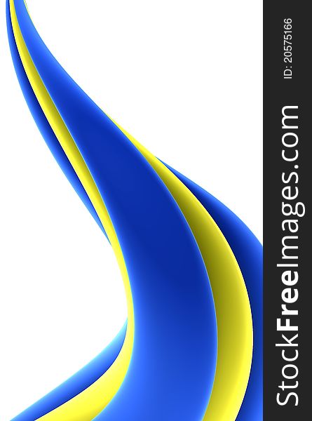 Abstract background of the yellow and blue shape. Abstract background of the yellow and blue shape