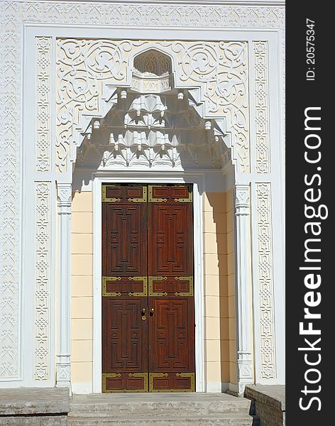 The door of Turkish Bath Pavilion.