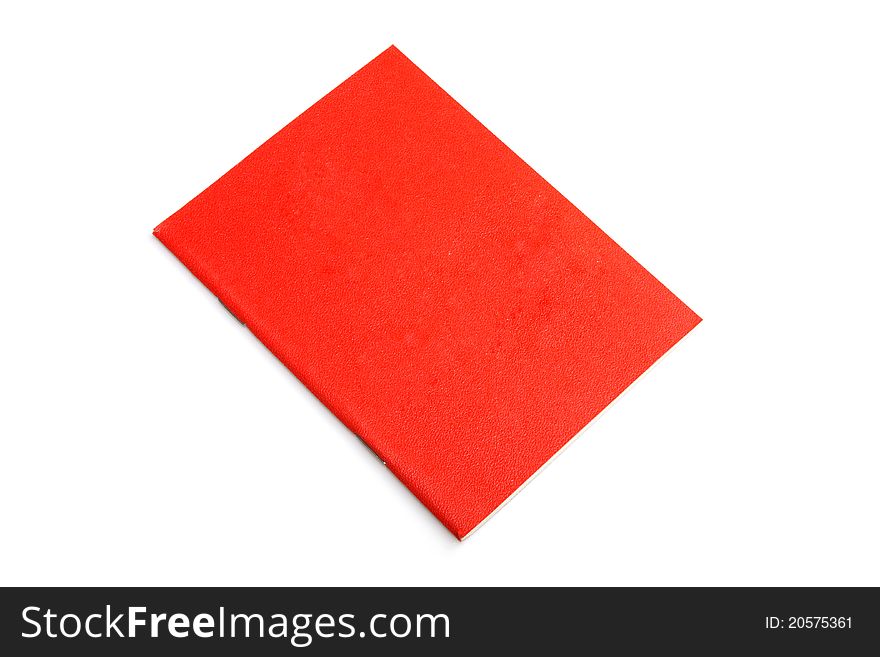Closeup of a red book